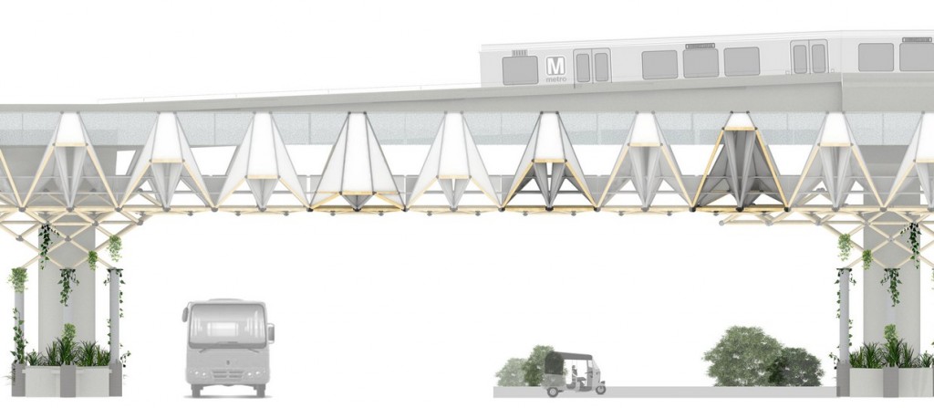 Elevational View Skywalk © Chaukor Studio