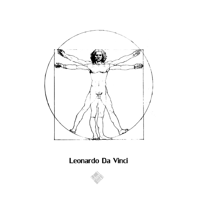 20 Human Silhouettes drawn By Famous Architects - Leonardo Da Vinci