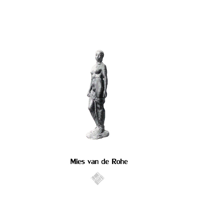 20 Human Silhouettes drawn By Famous Architects - Mies van de Rohe