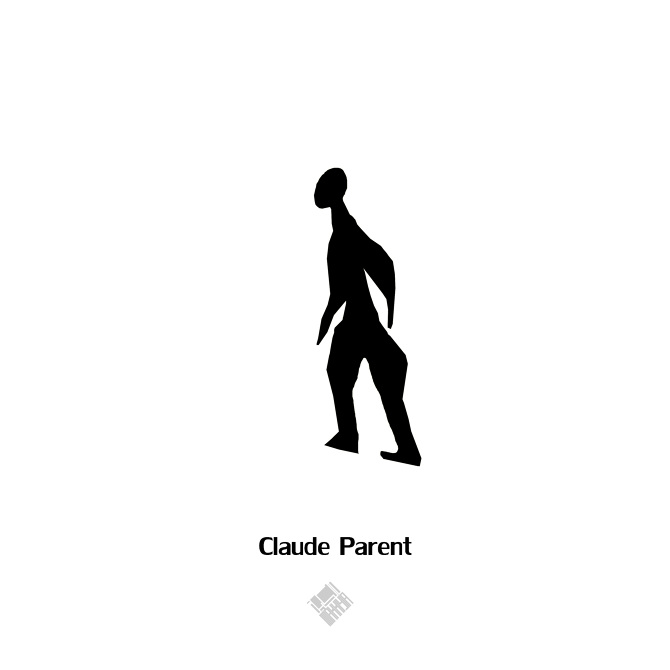 20 Human Silhouettes drawn By Famous Architects - Claude Parent
