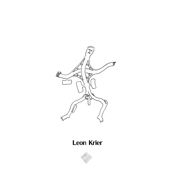 20 Human Silhouettes drawn By Famous Architects - Leon Krier
