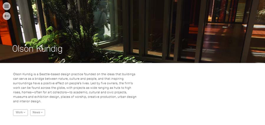Top 10 Architecture studio websites of 2016 - Olsun Kundig