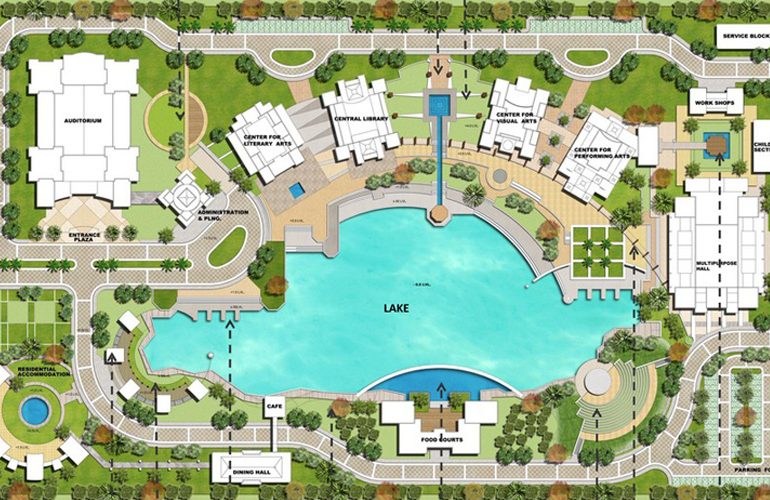 Harivansh Rai Bachchan Academy Of Arts, Noida, India By Quintessence Landscape Architecture - Sheet1