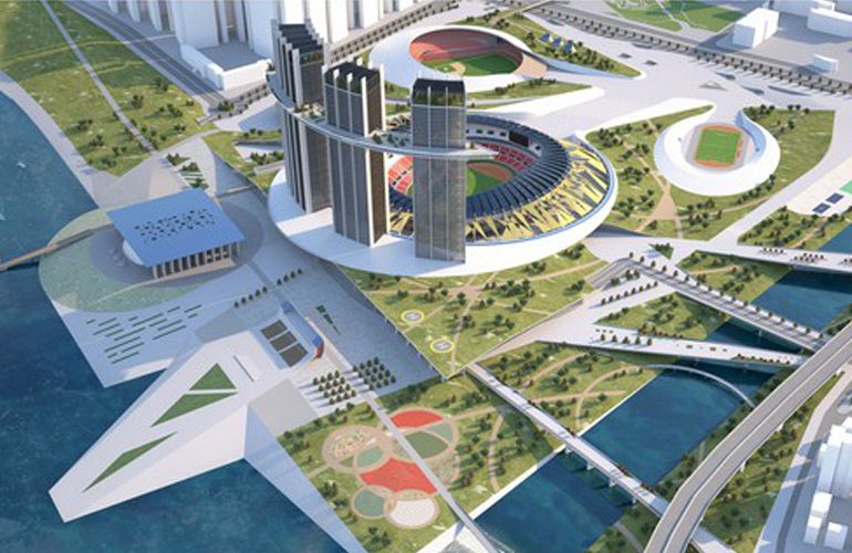Studio Niko Kapa designs Jamsil Sports Hub in Seoul - Sheet1