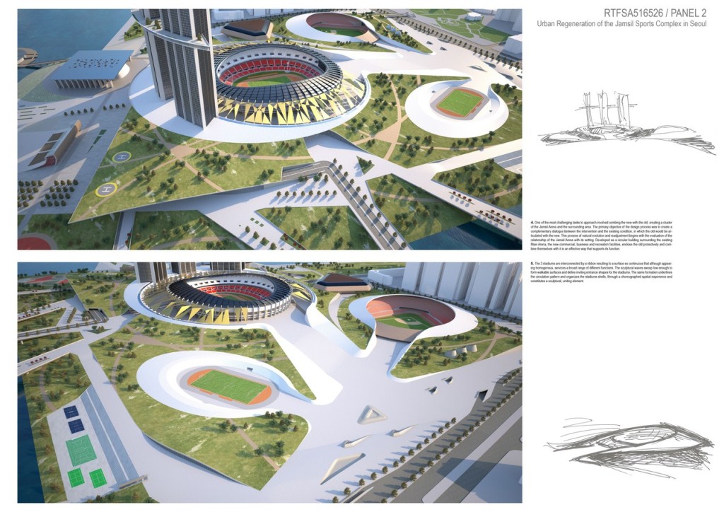 Jamsil Sports Hub in Seoul By Niko Kapa Architects