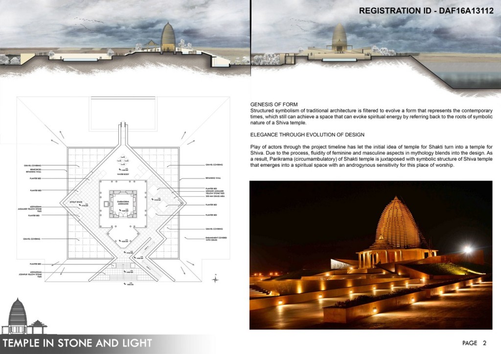 Temple In Stone And Light By Spacematters