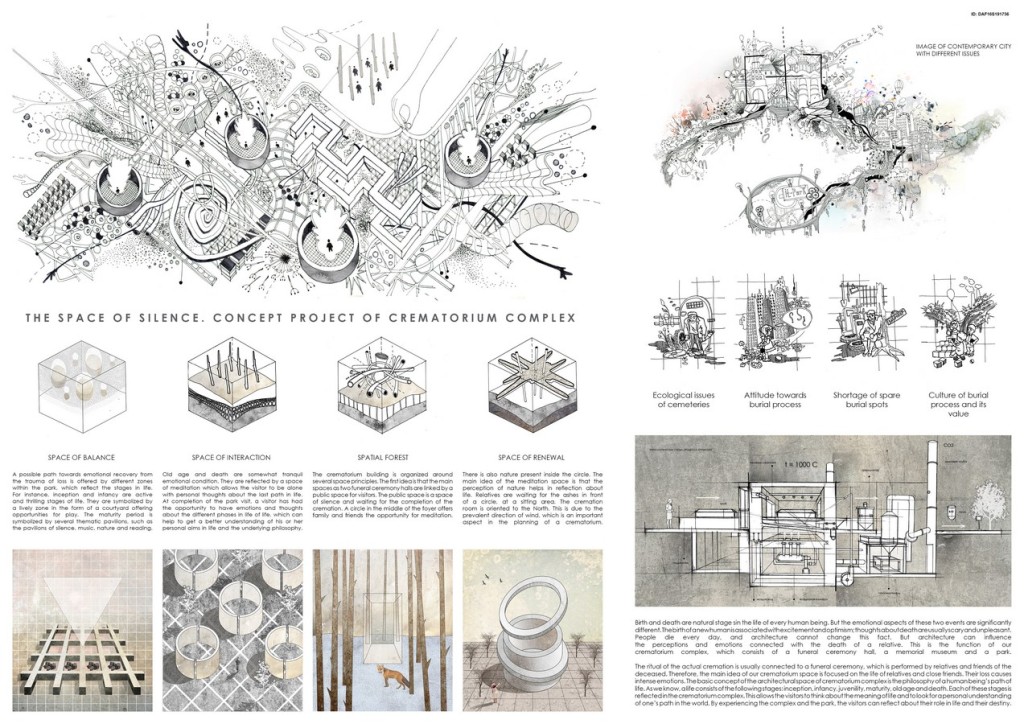 The Space Of Silence. Concept Project Of Crematorium Complex By Garaeva Milyausha