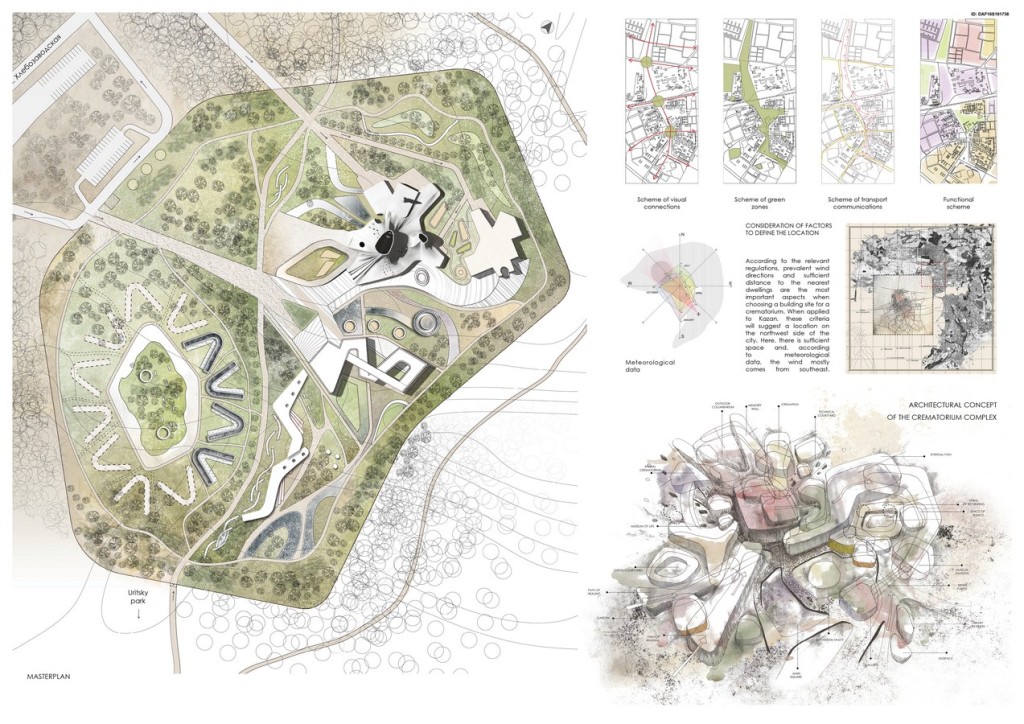 The Space Of Silence. Concept Project Of Crematorium Complex By Garaeva Milyausha