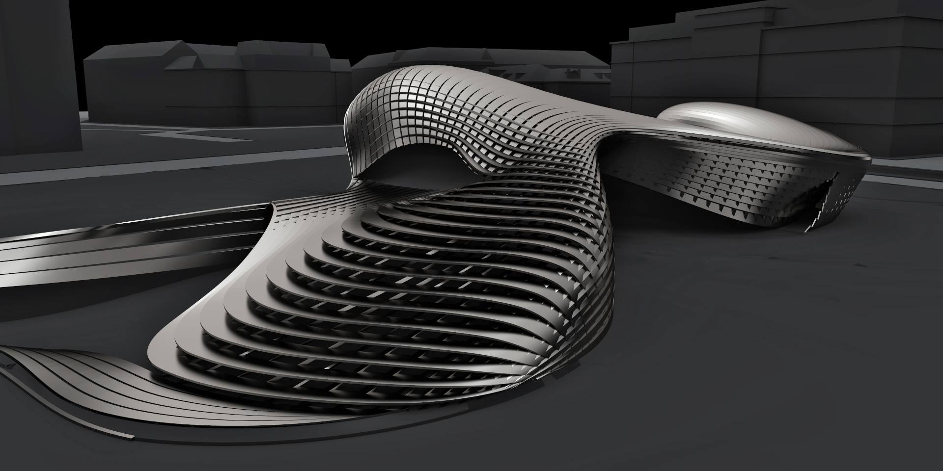 Parametric Architecture Explorations | Sigmund Freud Pavilion By Christoph Hermann - Sheet2