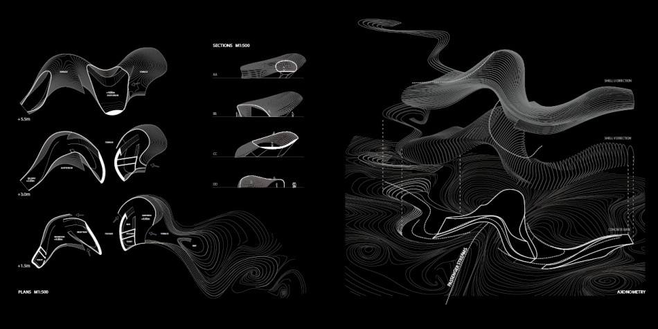 Parametric Architecture Explorations | Sigmund Freud Pavilion By Christoph Hermann - Sheet4