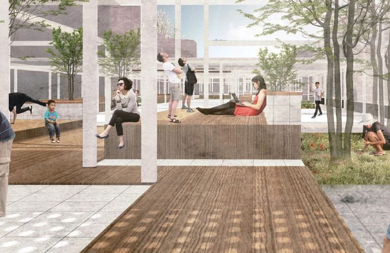 Eco- courtyard of City- a Green Corridor in Taipei City | Chi Lin
