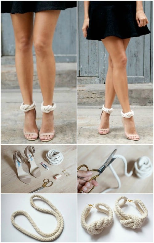 Beautiful and Stylish Rope Projects - Heel Straps