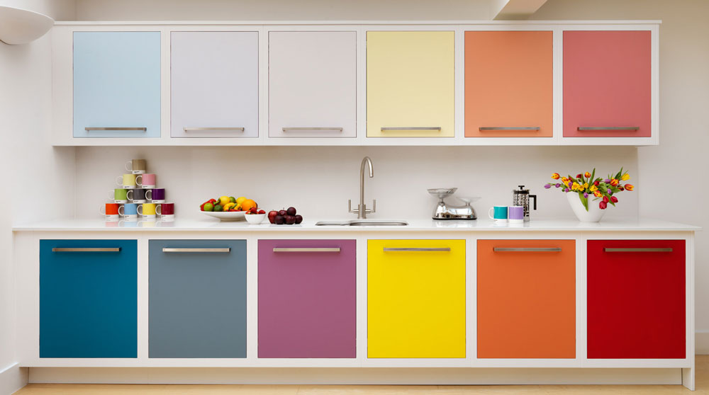 10 Amazing Colorful Kitchens To Inspire You - Rainbow Colored Kitchen