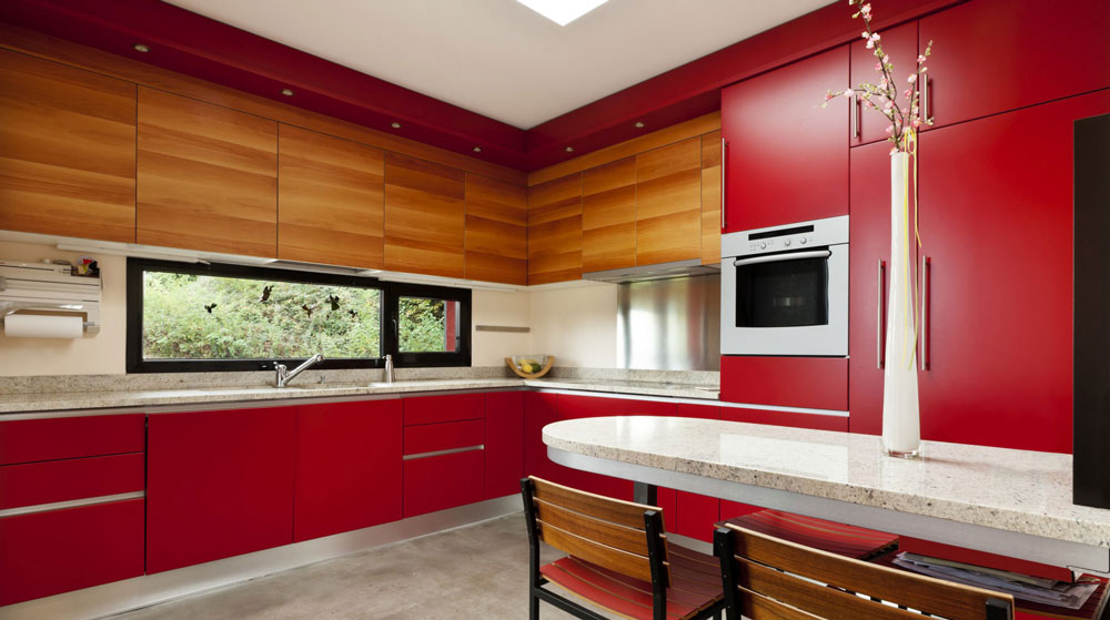 10 Amazing Colorful Kitchens To Inspire You - Bright Red Kitchen