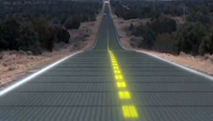 Road To The Future A Road With Solar Panels Rethinking The Future Awards