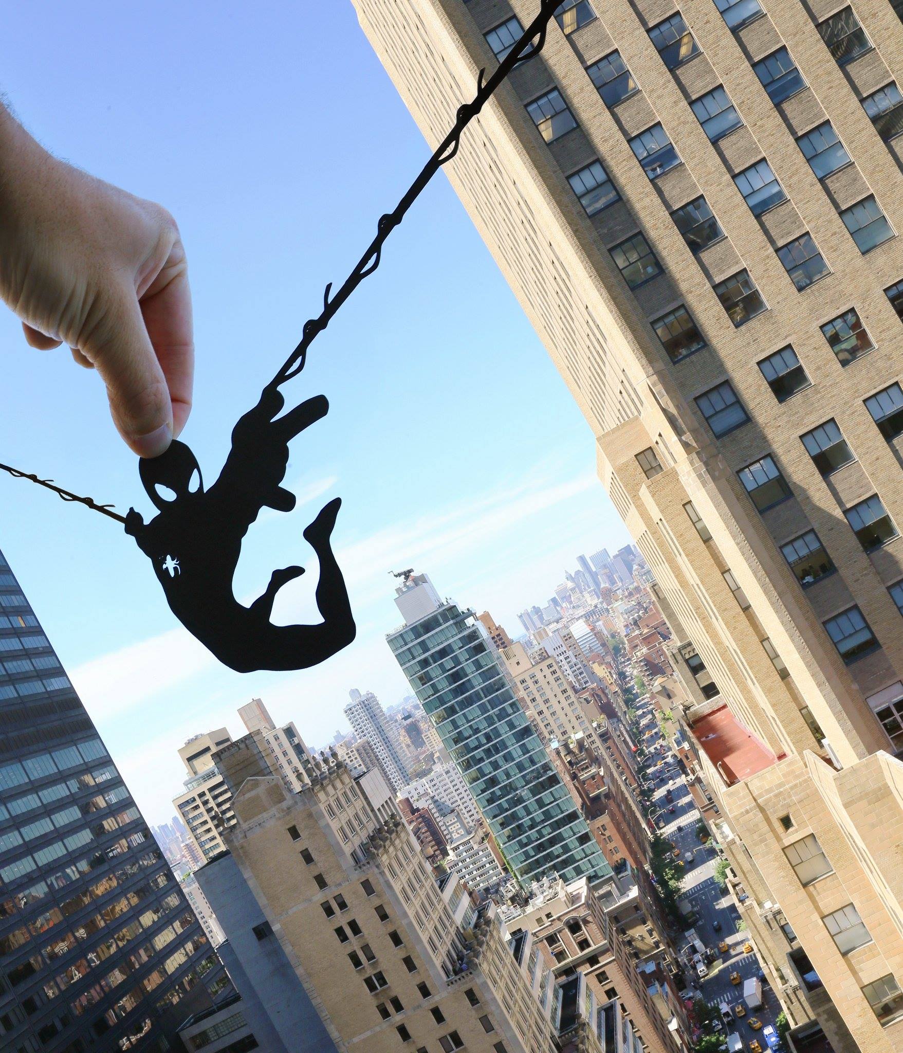 This Paper Art will Change How You See These Architecture Marvels - Spider Man at Grand Hyatt - New York