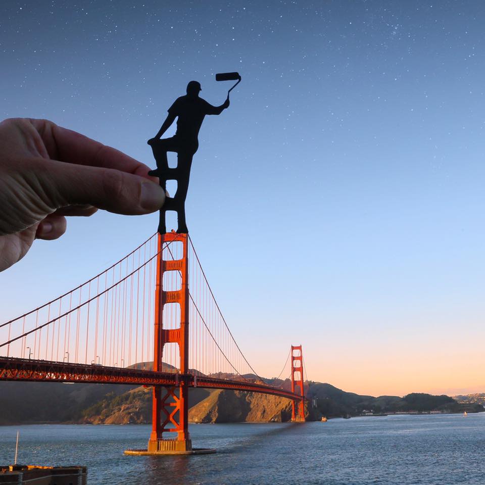 This Paper Art will Change How You See These Architecture Marvels - The Painter at Golden Gate Bridge