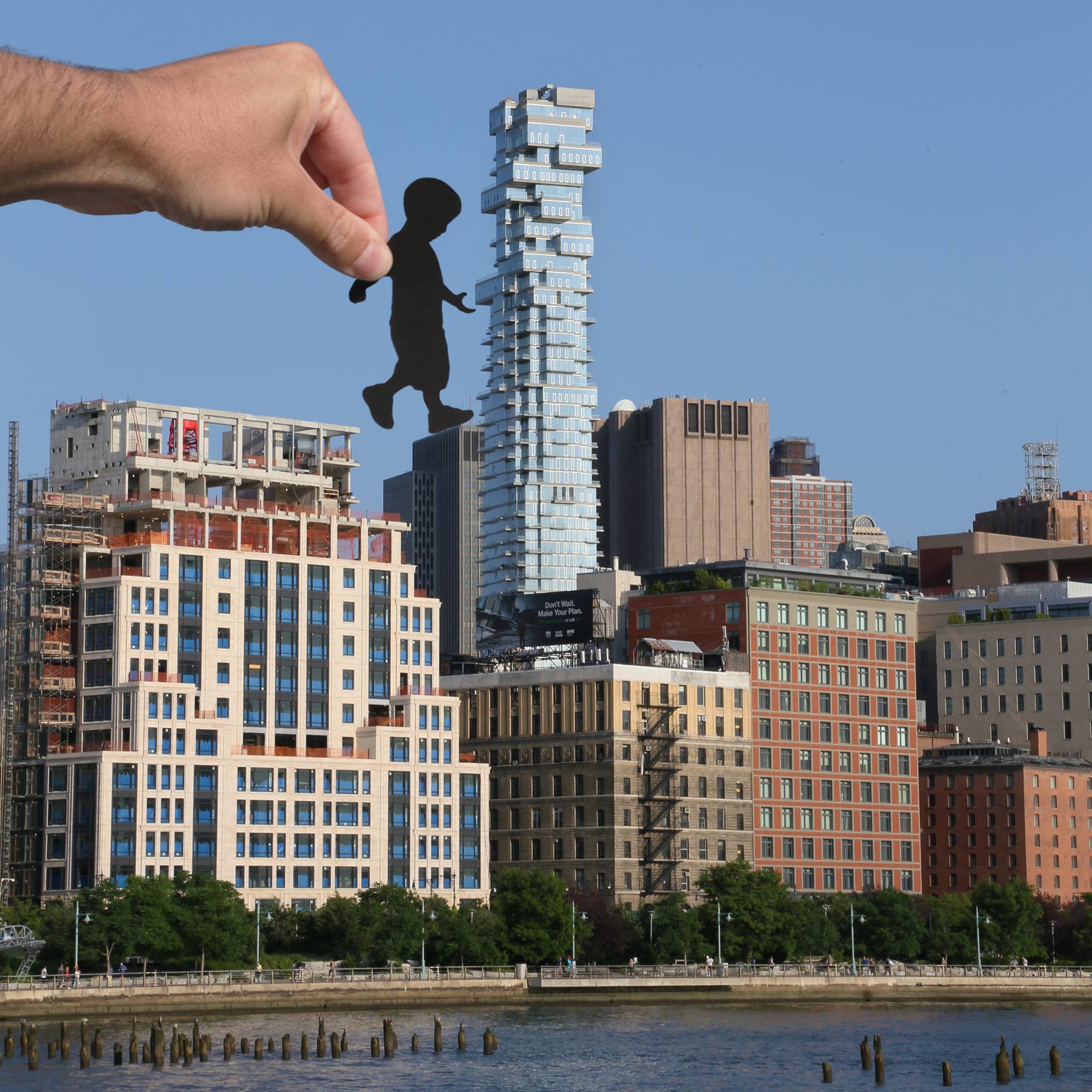 This Paper Art will Change How You See These Architecture Marvels - Game of Giant Jenga at New York