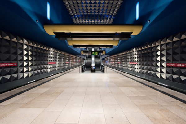 These 10 Metro Station Designs Will Take You To Another Universe - Olympia-Einkaufszentrum Station, Munich, Germany