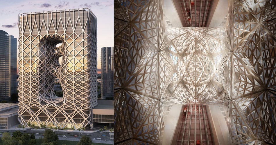 Best Hotels of year 2017 - City of Dreams Hotel Tower | Zaha Hadid Architects