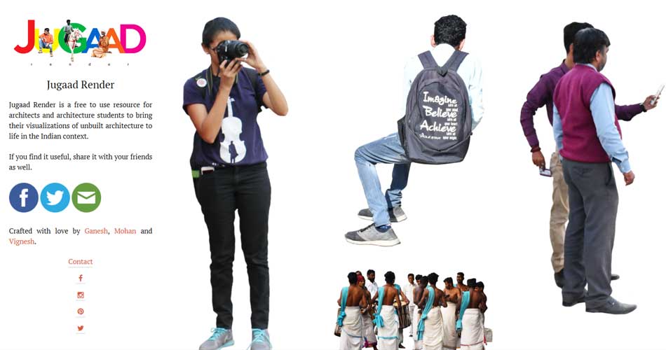 10 Websites to find Cutouts of People for Architectural Renderings - Jugaad Renders | Cutouts of Indian People