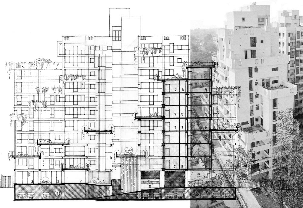 A journey of 100 years of Architecture in India | Part 03 - 1983-87 Babylon Apartments Calcutta