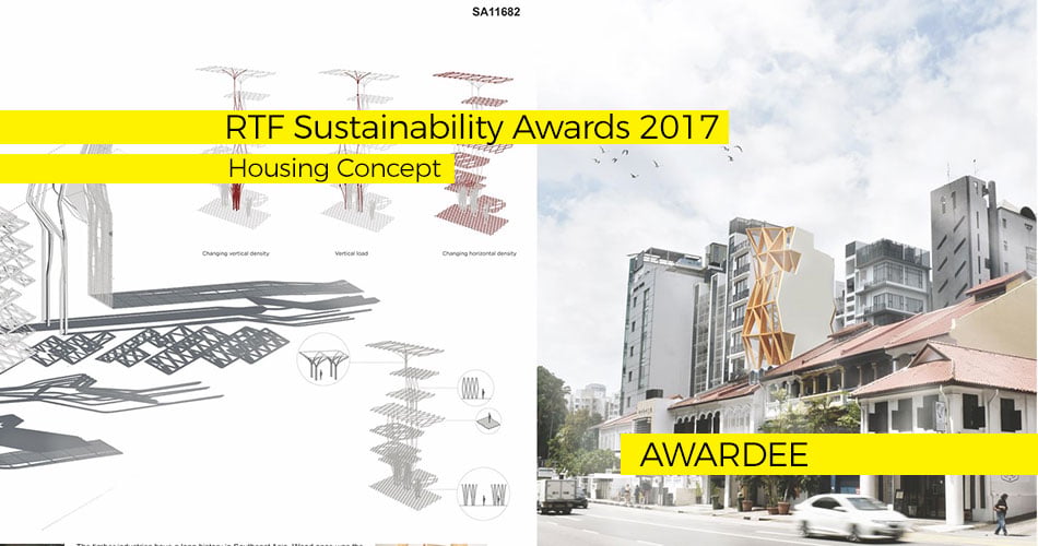 RTF Sustainability Awards 2017 - Results Announced - Micro-towers reinventing wood by Innovative Form + Construction Intelligence SUTD