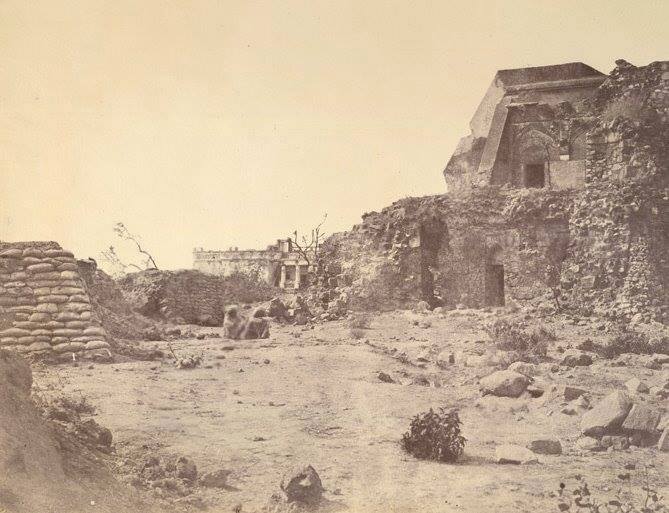 Delhi Now & Then - See how Delhi has changed through CENTURIES. This Is Amazing.! - The Jantar Mantar observatory in Delhi in 1858, damaged in the fighting