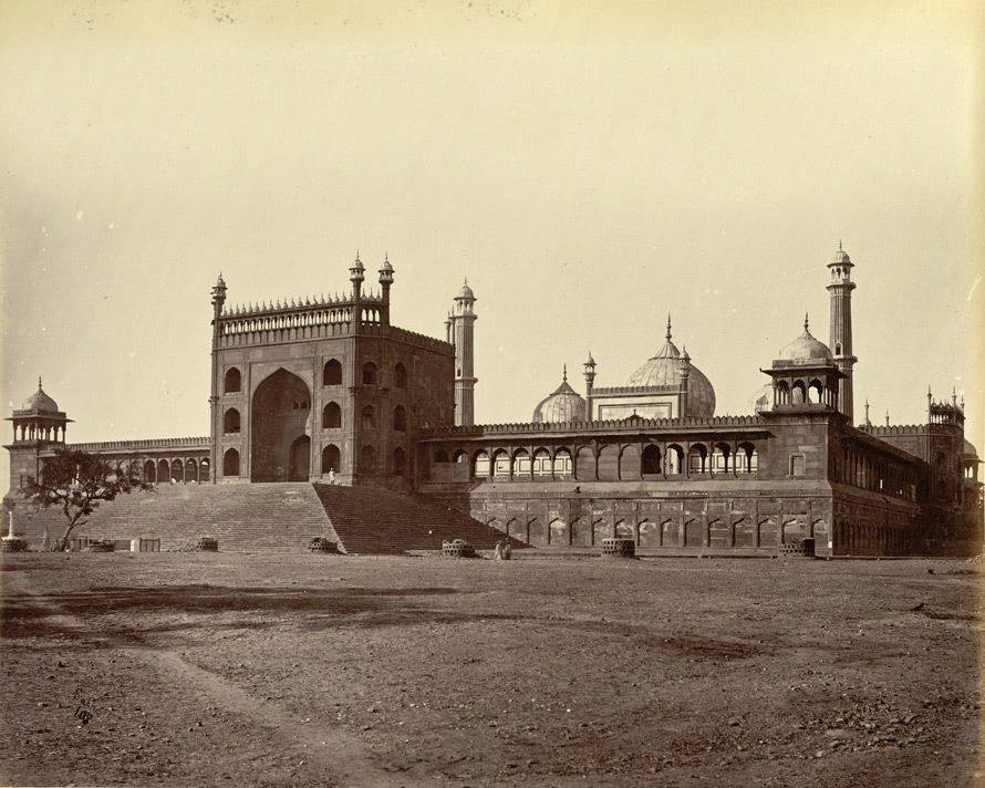Delhi Now & Then - See how Delhi has changed through CENTURIES. This Is Amazing.! - The Juma (Jami) Musjid, Delhi - 1875