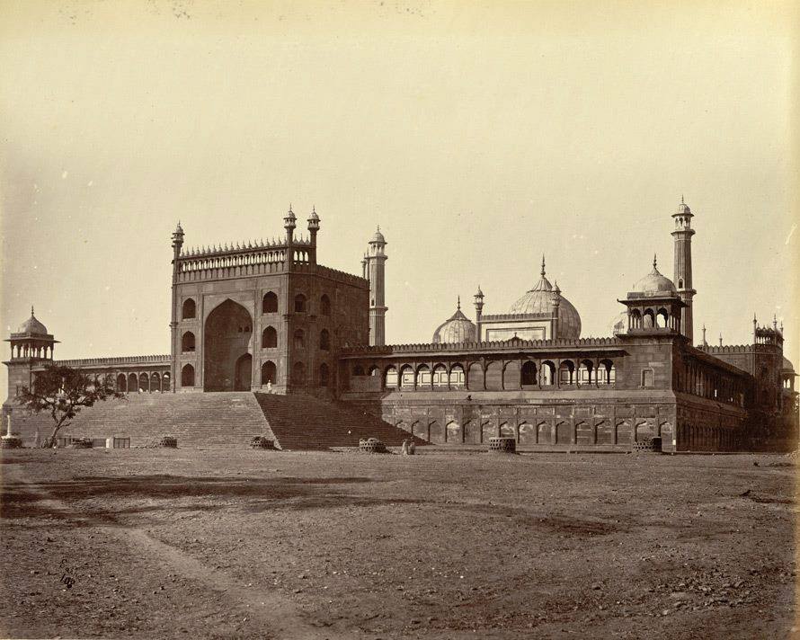 Delhi Now & Then - See how Delhi has changed through CENTURIES. This Is Amazing.! - The Juma (Jami) Musjid, Delhi - 1875