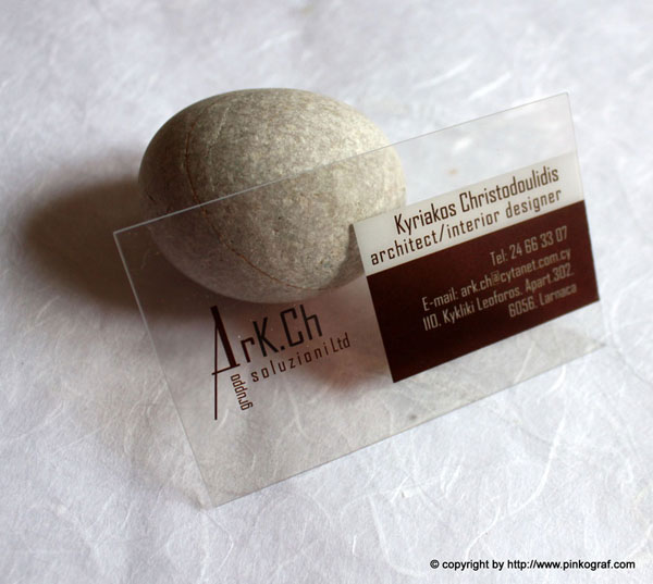 15 Creative Business Cards For Architects Here! - Clear transparent business cards Architect Group