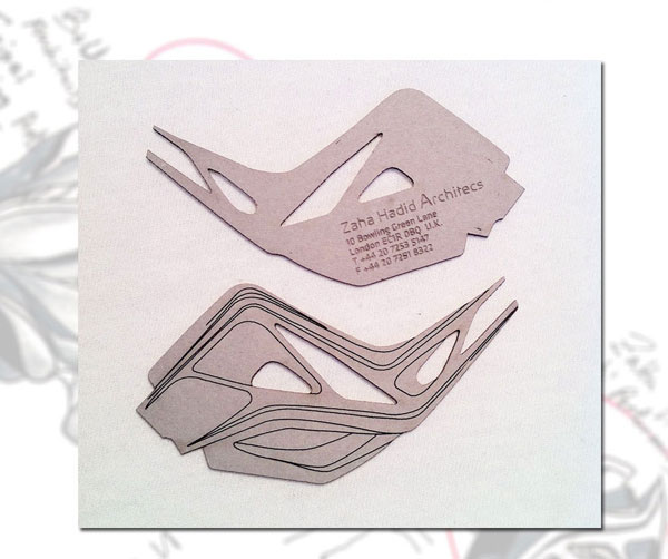 15 Creative Business Cards For Architects Here! - Zaha Hadid Architects
