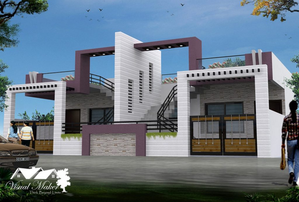 Twin Bungalow, Indore by Visual Maker