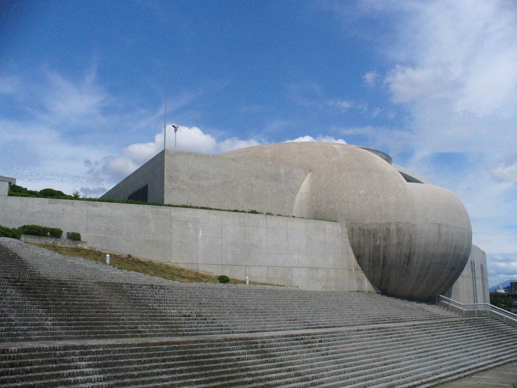 25 Works of Tadao Ando Every Architect should know about - The Nagaragawa Convention Center, Japan