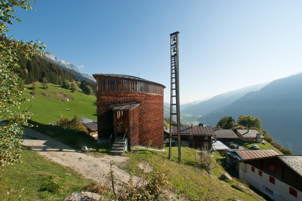 50 Famous Architects in the World of all Time - Peter Zumthor_St. Benedict Chapel, Switzerland