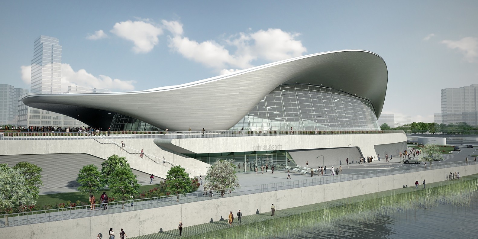 30 Projects That Define Zaha Hadid’s Style - London Aquatics Centre for the 2012 Summer Olympics, UK