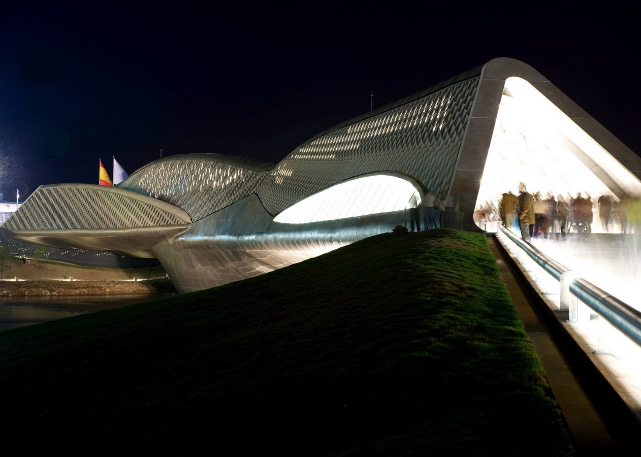 30 Projects That Define Zaha Hadid’s Style - Zaragoza Bridge Pavilion, Spain