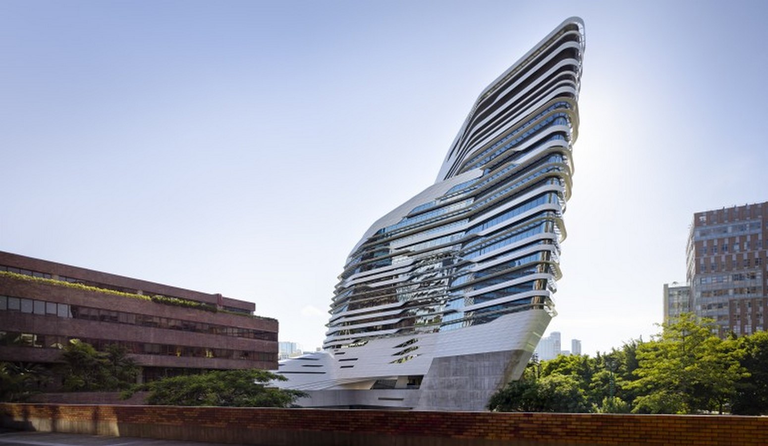 100 Best Architecture Projects of the 21st Century - Jockey Club Innovation Tower, Hong Kong by Zaha Hadid