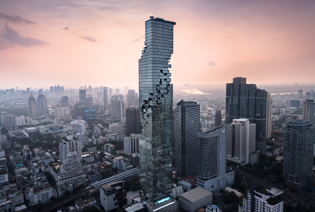 100 Best Architecture Projects of the 21st Century - King Power MahaNakhon, 114 Naradhiwat Rajanagarindra Rd, Silom, Bang Rak, Bangkok, Thailand by Ole Sheeren