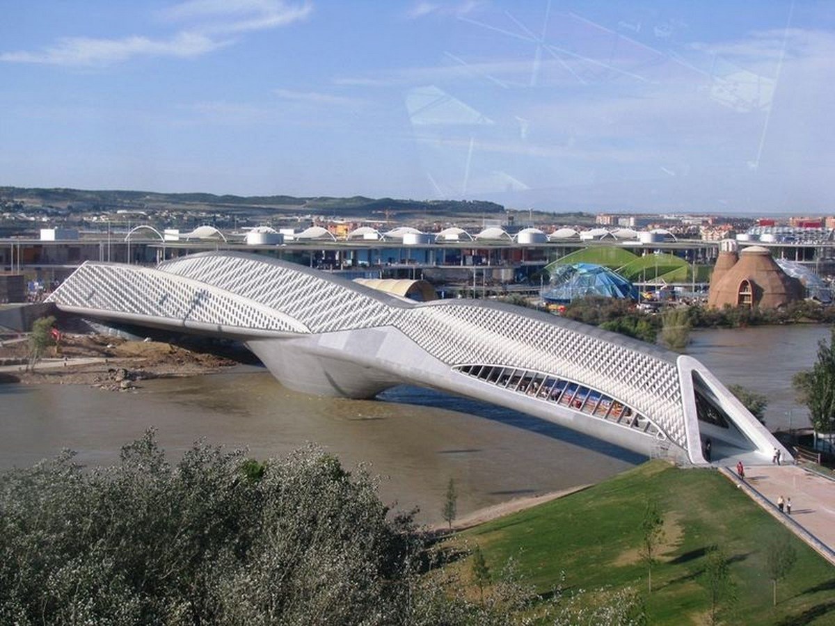 100 Best Architecture Projects of the 21st Century - Bridge Pavilion, Zaragoza, Spain by Zaha Hadid