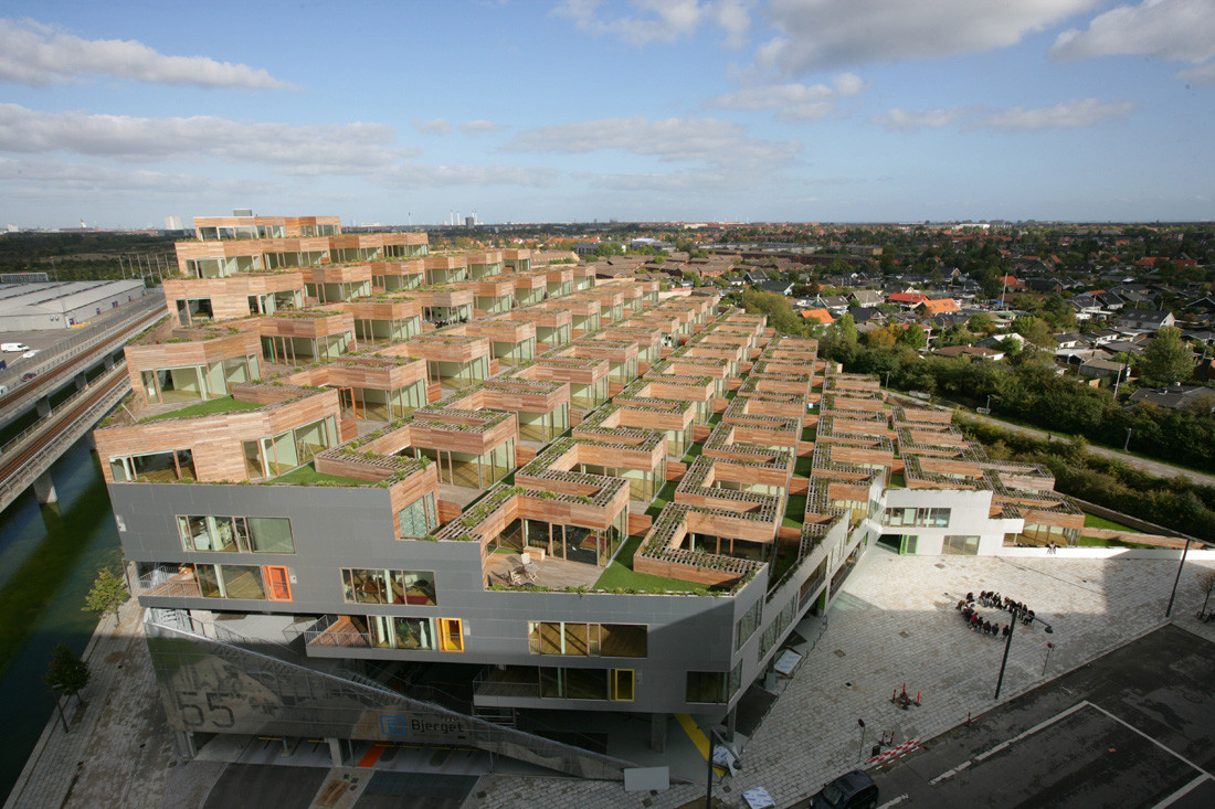 100 Best Architecture Projects of the 21st Century - Mountain Dwellings, Copenhagen, Denmark Bjarke Ingels Group