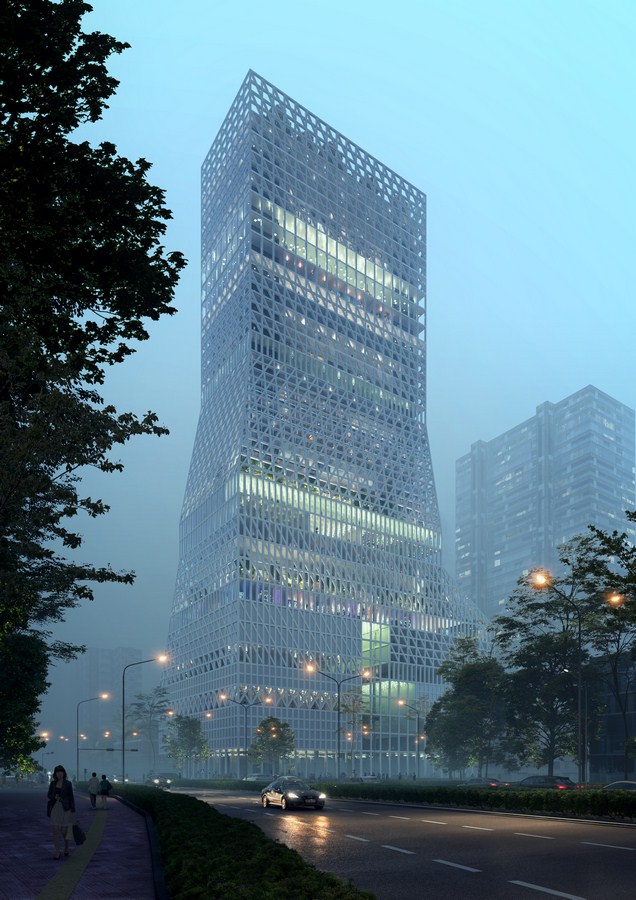 The Futian Civic Culture Center in Shenzhen By Mecanoo - Sheet1