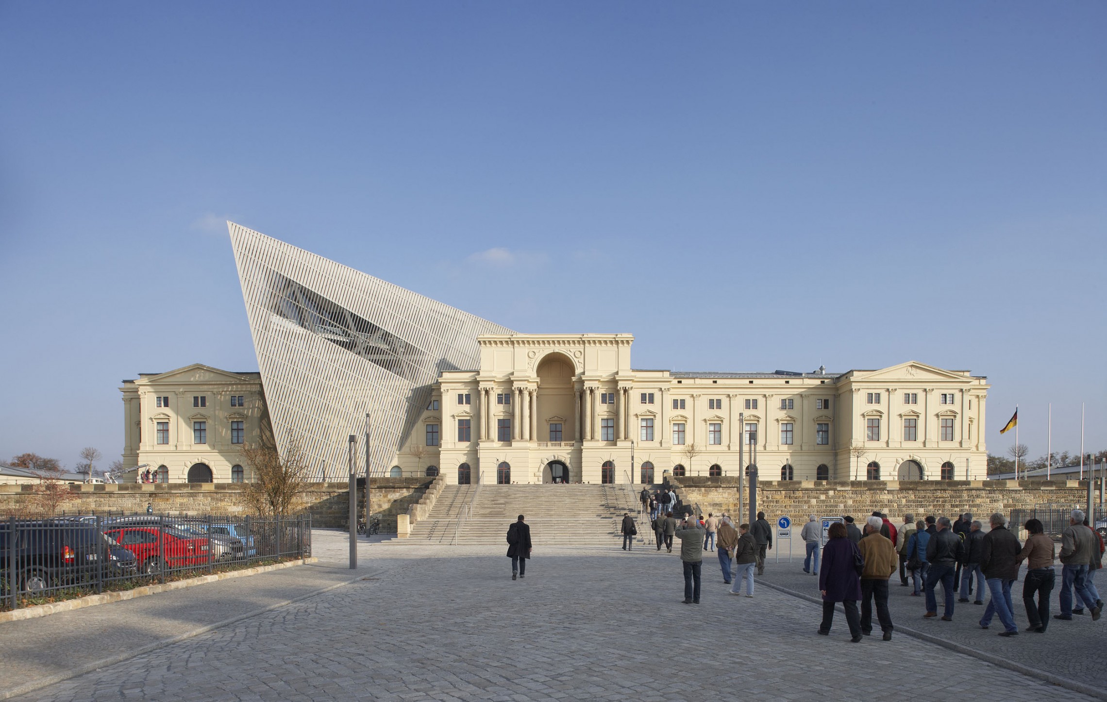 Dresden’s Military History Museum in Germany by Studio Libeskind © Studio Libeskind.