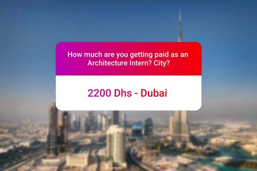 We asked how much Architecture interns get paid in India.. and the results are SAD and HILARIOUS at the same time - Dubai