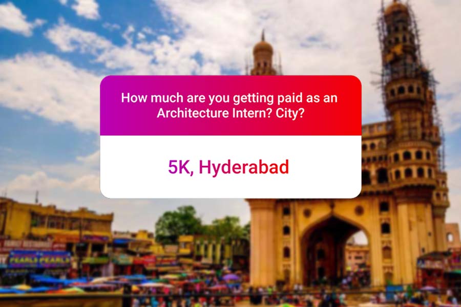 We asked how much Architecture interns get paid in India.. and the results are SAD and HILARIOUS at the same time - Hyderabad