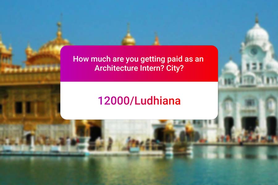 We asked how much Architecture interns get paid in India.. and the results are SAD and HILARIOUS at the same time - Ludhiana