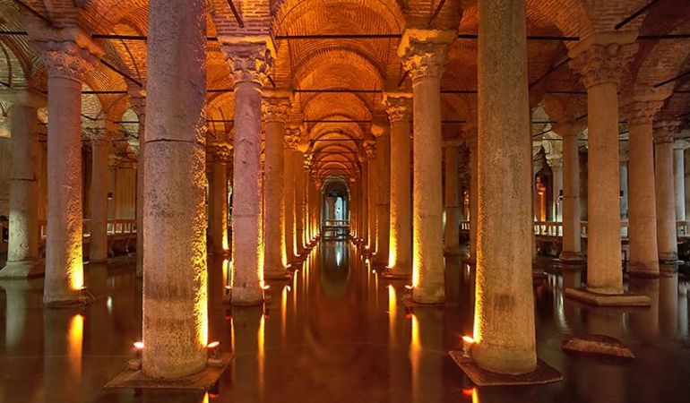 15 PLACES IN INSTANBUL- BASILICA CISTERN - Sheet1