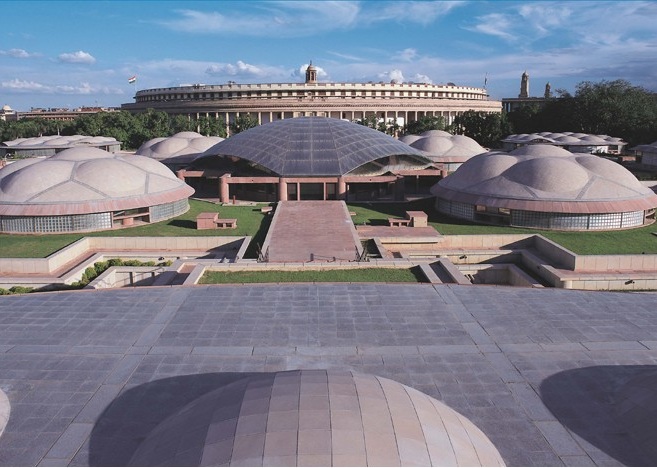 Parliament Library Building by Raj Rewal - 1