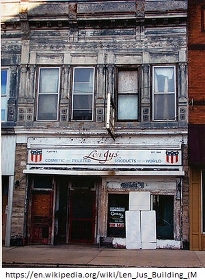 15 PLACES IN MASON CITY-LEN JUS BUILDING -sheet1