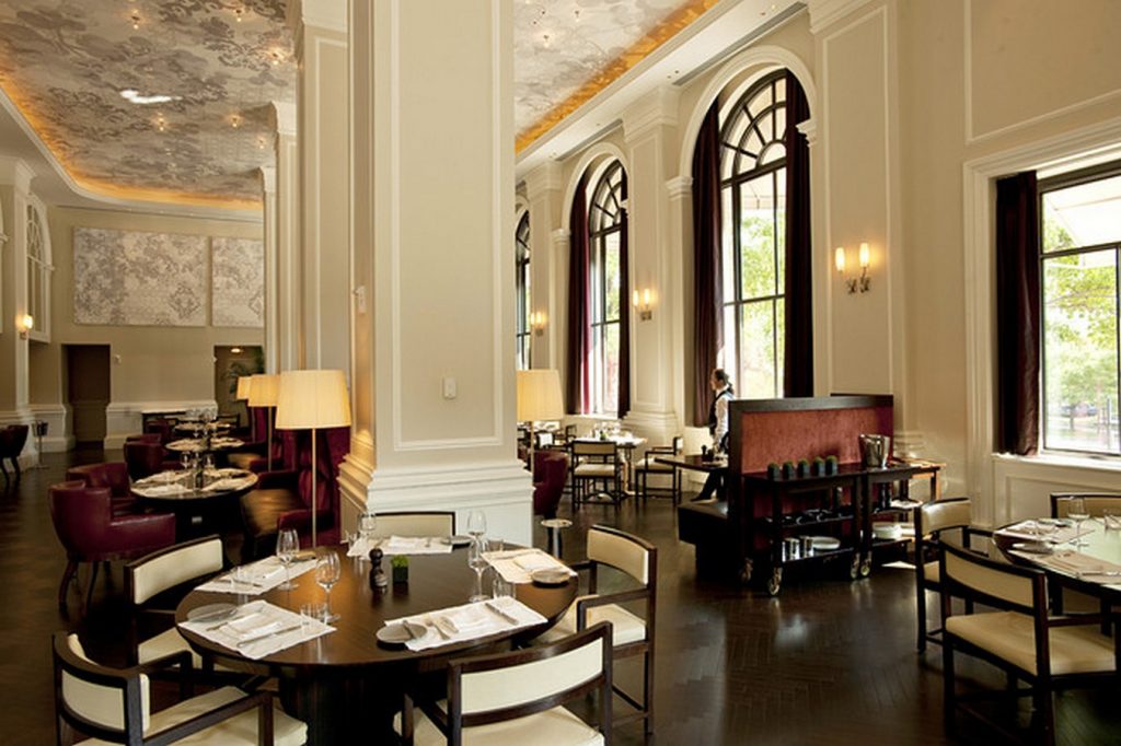 Top Architecture Firms in Los Angeles California - Interior restaurant layout by Dianna Wong
